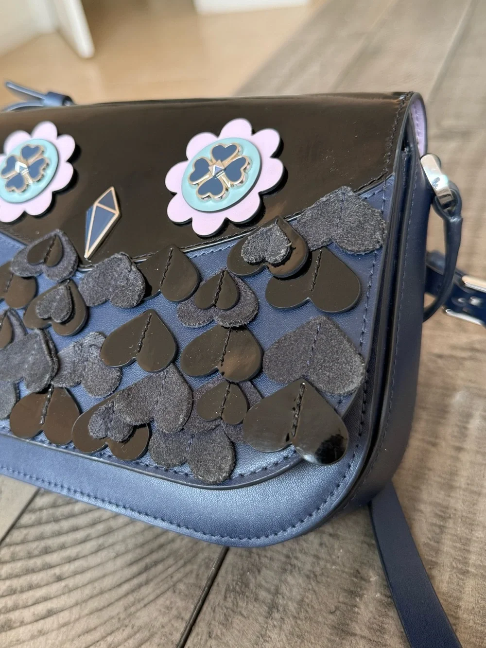 Rare Novelty Kate Spade medium flap Owl Zibbi Leather Crossbody MSRP $329